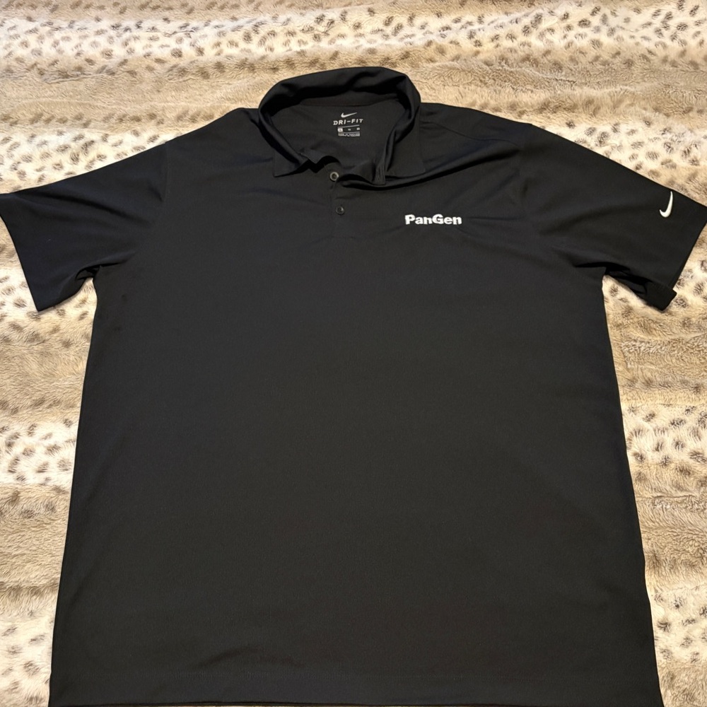 Nike Black Men's Polo with PanGen Logo